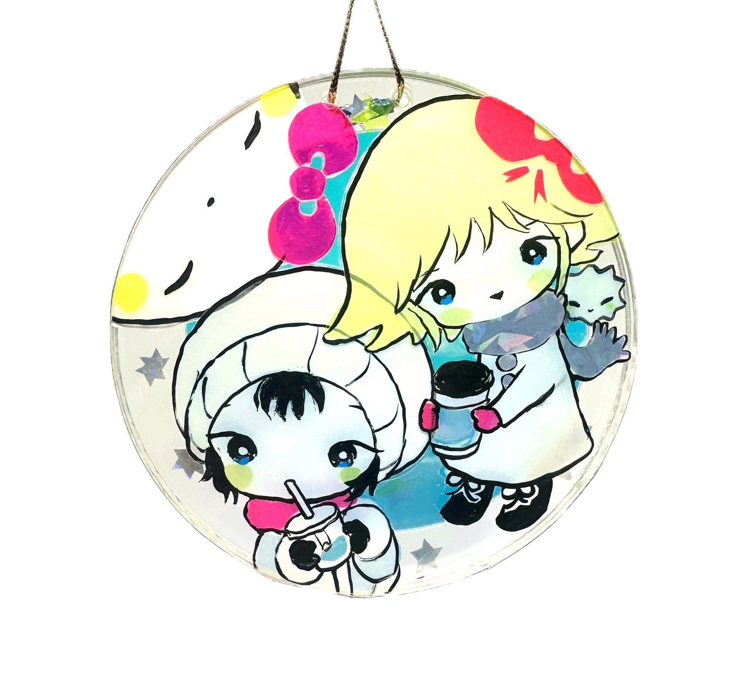 「そして君は月になった」Acrylic Aurora Plate