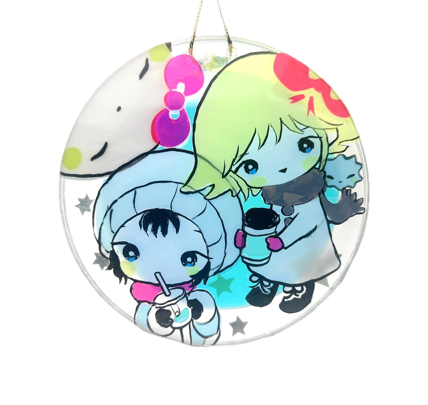 「そして君は月になった」Acrylic Aurora Plate