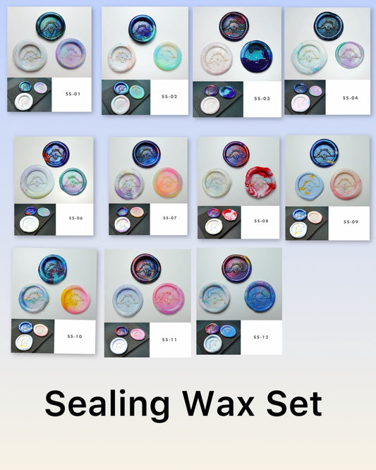 ∴ 3-piece Sealing Wax Set 【si_ku.k logo】