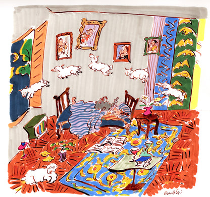 猫だって、眠れない夜があるものです。/Even cats have nights when they can't sleep.