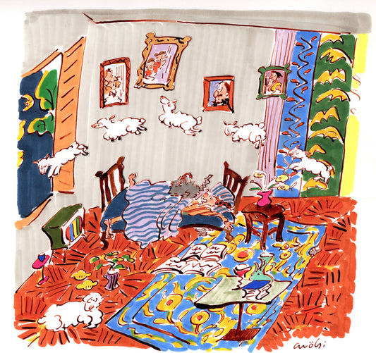 猫だって、眠れない夜があるものです。/Even cats have nights when they can't sleep.
