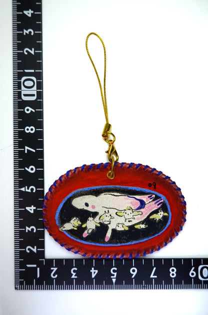 leather charm No09