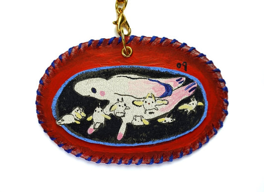 leather charm No09