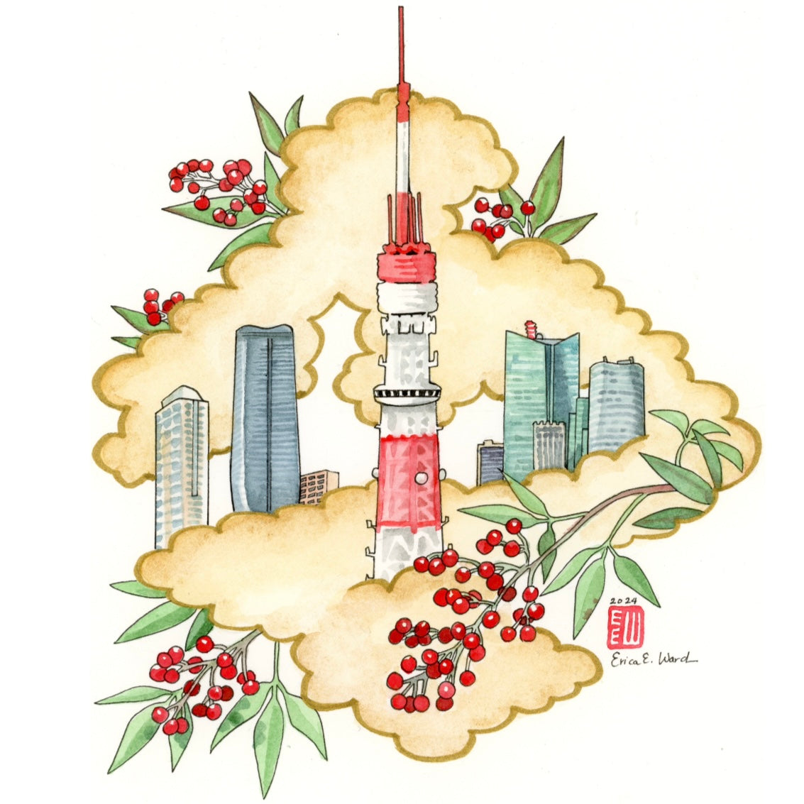 TOKYO KASUMI　冬：なんてん  / TOKYO KASUMI Winter: Nandina
